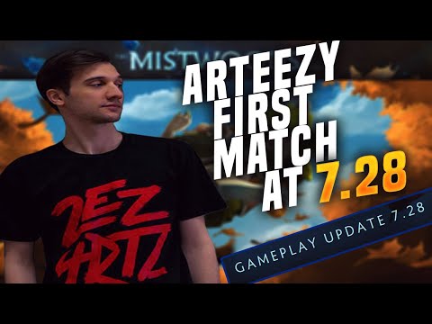 Arteezy: FIRST MATCH AT 7.28 (feat. LukiLuki) (DOTA 2 PATCH 7.28)