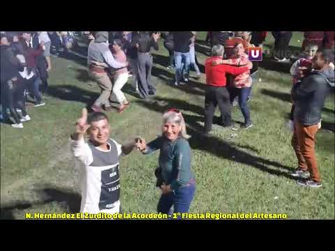 NICOLAS HERNANDEZ EL ZURDITO DEL ACORDEON, 1° FIESTA REGIONAL DEL ARTESANO