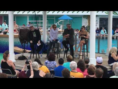 Star Trek the Cruise 2017 - Windy Poolside with Denise Crosby, John de Lancie, & Marina Sirtis