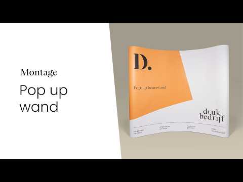 Pop-up wand opzetten