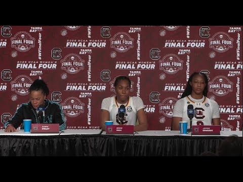 WBB Postgame: (UConn) Dawn Staley, Bree Hall & Joyce Edwards News Conference 04/06/25