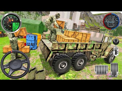 US Offroad Army Truck Driving 3D 2025|Army Truck Driving Cargo Games | Army Truck Andriod Gameplay