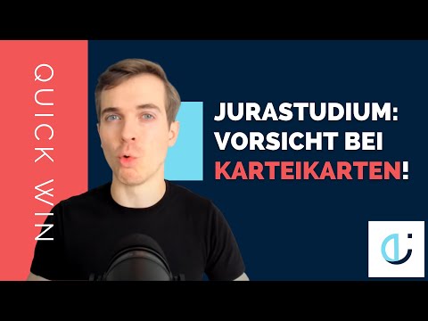 Diesen Fehler beim Jura lernen mit Karteikarten solltest du vermeiden – endlich jura.