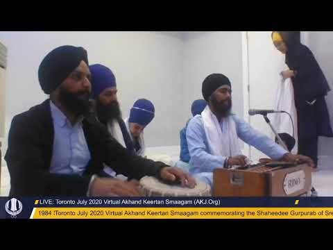 015 Toronto July 2020 Wednesday Evening  - Bhai Ranjeet Singh Jee Edmonton