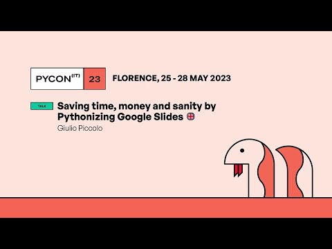 Saving time, money and sanity by Pythonizing Google Slides