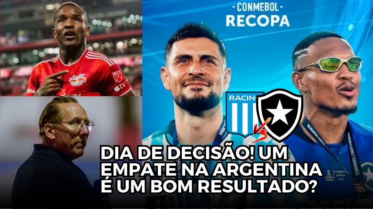 DIA DE DECISÃO! TUDO SOBRE RACING X BOTAFOGO! QUEM É ELIAS MANOEL? QUEM SERÁ O NOVO TÉCNICO?