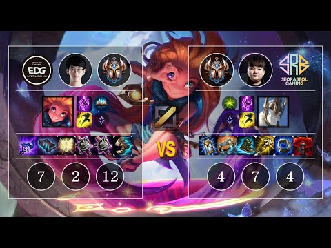 EDG Scout Zoe vs SRB Danchung Galio Mid - KR Patch 10.12