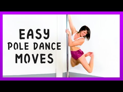 Top 12 Beginner Pole Dance Moves (on a SPINNING POLE)