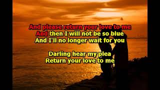 Karaoke - I&#39;m Still Waiting Here For You - Paul Anka style