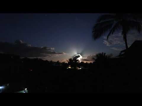 Stunning Setting Moon Turns Night into Day