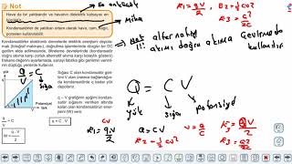 Eğitim Vadisi AYT Fizik 13.Föy Elektrik ve Manyetizma 3 (Kondansatörler ve Sığaçlar) Konu Anlatım Videoları