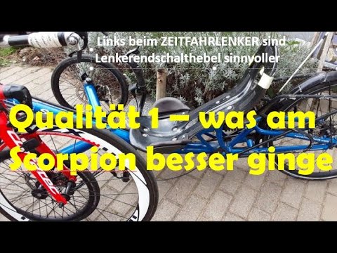 Qualität Vor-/Nachteile 1 LIEGERAD TRIKE HP Scorpion