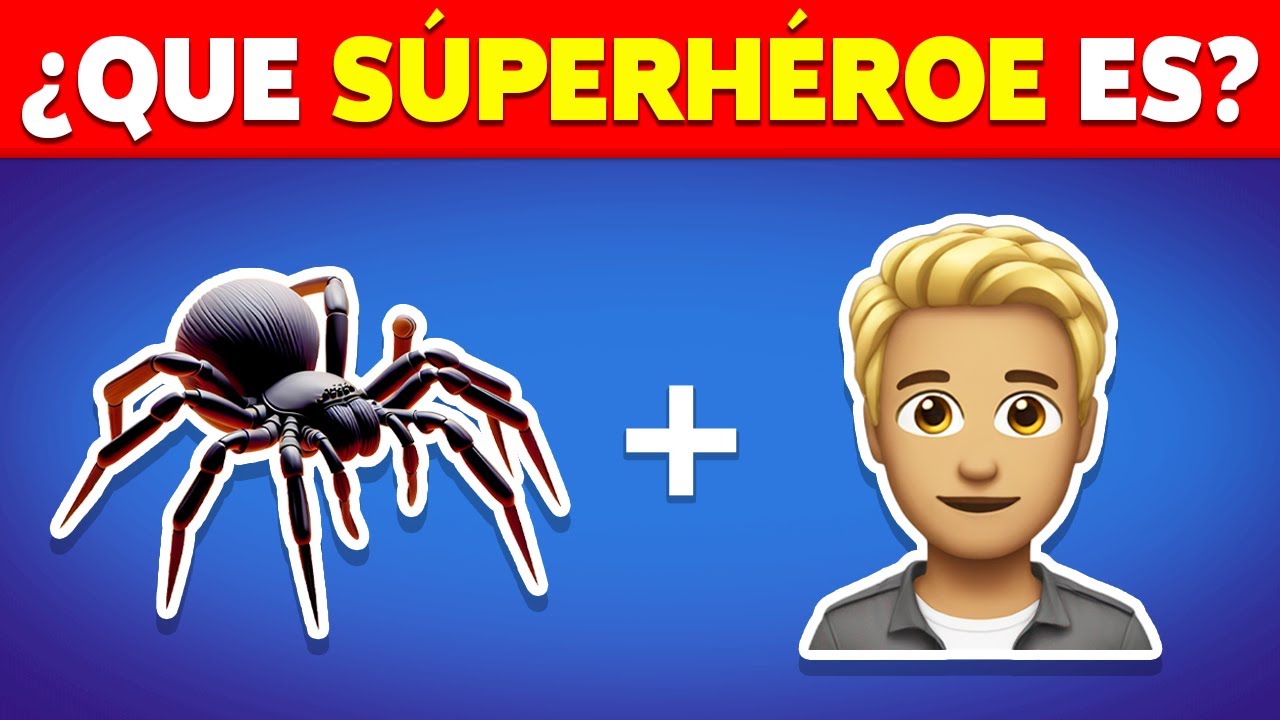 ¿Puedes Adivinar el SÚPERHÉROE por los EMOJIS? 🦸‍♂️✅ | Quiz de Superhéroes Marvel y DC
