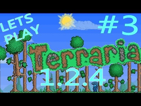 Let's Play Terraria 1.2.4 Part 3!: TRAVELING MERCHANT!