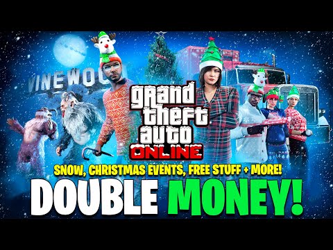 CHRISTMAS UPDATE - SNOW IS HERE, EVENTS GUIDE, FREE HELI & DOUBLE MONEY | GTA Online Weekly Update