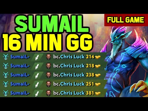 Sumail MID Leshrac OWNAGE vs Kunkka mid END GAME in 16 minutes