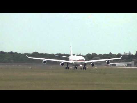 German Airforce Airbus A340 16+02 "Angie 2" touch and go in hamburg fuhlsbuettel Full HD
