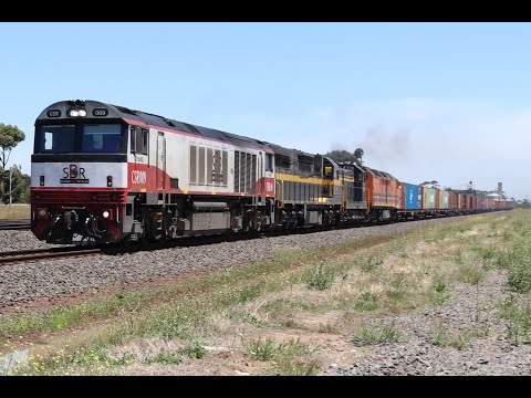 CSR009+ C501 + T357 + CLF4 - 7922V Dooen Container Train - Lara, Victoria - 10/01/2021