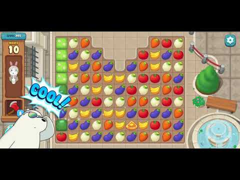 We Bare Bears the Puzzle for Kakao Level 305 - No Boosters