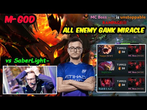 ALL ENEMY GANK MIRACLE SHADOW FIEND  AND THIS HAPPEN .... 💪😎