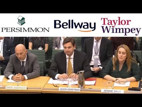 @TaylorWimpey @PersimmonHomes #Bellway - #LeaseholdScandal - BBC Parliament - 19/11/18