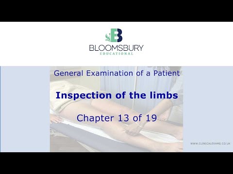 Inspection of limbs (13) General examination of a patient