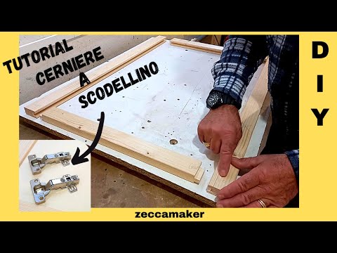 TELAIO e SPORTELLO in LEGNO per una Nicchia - FAI da TE- con CERNIERE a SCODELLINO