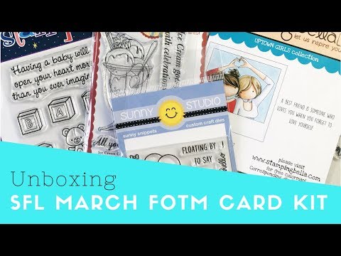 Scrapping For Less | Flavor of the Month Card Kit Unboxing | March 2019