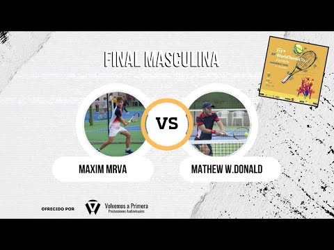 Final Masculina - 20º ITF World Tennis Tour Juniors Sanxenxo (Maxim Mrva VS Mathew W. Donald)