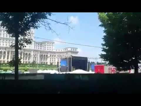 Antonia LIVE soundcheck ,CONCERT MOROON 5 Piata Constitutiei NEW 2016