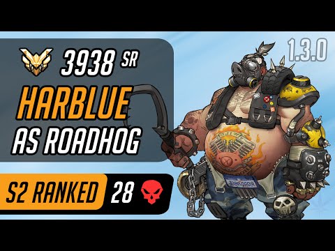 Harblue as Roadhog in King’s Row [Master – 28 eliminations – CompLexity - Season 2 - 1.3.0]
