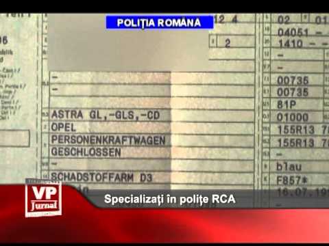 Specializati în polite RCA