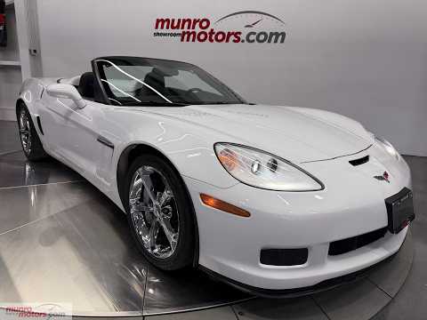 2011 Chevrolet Corvette Convertible Grand Sport 4LT in White for sale at Munro Motors in Brantford, ON