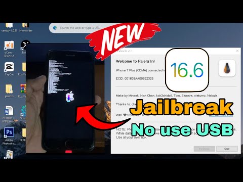 NEW Jailbreak iOS 16.6 - iOS 15.0 {Palera1n no use USB} for A8 - A11 (Tutorial for Windows)