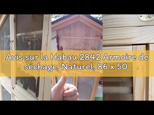 Vídeo relacionado con HABAU 2842 - Armario de Secado (86 x 50 x 165 cm), Color Natural