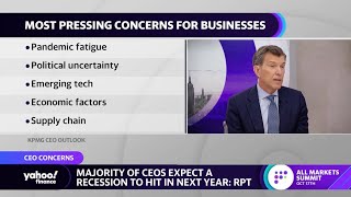 Yahoo Finance: A majority of CEOs see a recession on the horizon, KPMG CEO says