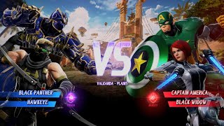 MARVEL VS. CAPCOM: INFINITE - Black Panther / Hawkeye vs. Captain America / Black Widow