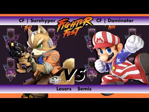 Flynn's Arcade Fighter Fest 5 Losers Semis - CF | Surehyper VS CF | Dominator Super Smash Bros