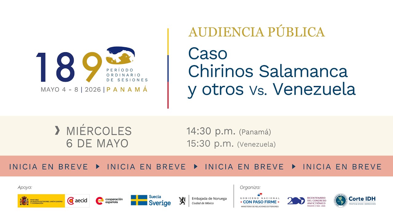 Audiencia Pública Caso Chirinos Salamanca y otros Vs. Venezuela