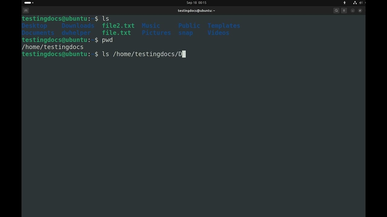 Linux ls command #linuxcommandline