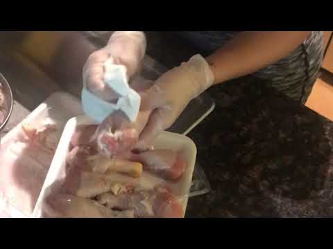 Forma rápida de quitar la piel del muslo de pollo