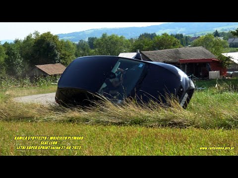 KAMILA SYRYTCZYK / WOJCIECH PLEWAKO - SEAT LEON - LETNI SUPER SPRINT Łużna 27-08-2023