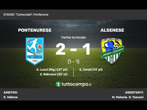 Pontenurese VS Alsenese 2 - 1