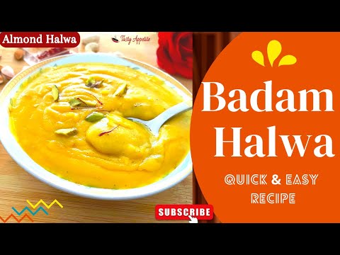 Easy Badam Halwa | How to make Badam Halwa | Almond Halwa | Diwali Sweets | Quick & Easy Recipe