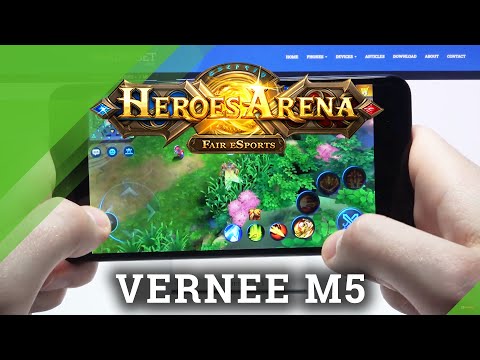 Efficiency Test of Vernee M5 while playing Heroes Arena – Gameplay
