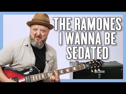 The Ramones I Wanna Be Sedated Guitar Lesson + Tutorial