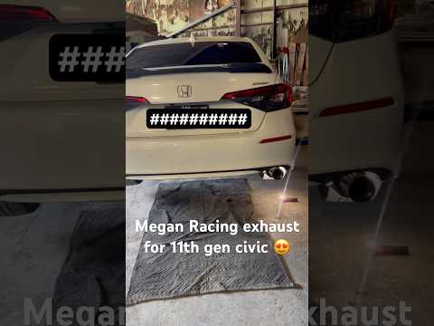 Just got a new exhaust for the Civic! #meganracing #honda #viralshorts #fypシ゚viral