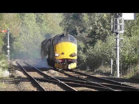DRS Class 37 Nos  37218 & 37059 - Tyne Tees RHTT - Prudhoe - 18th Oct 2018