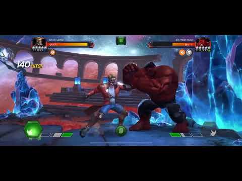 MCOC 5* Starlord rank 5 vs Red Hulk LOL