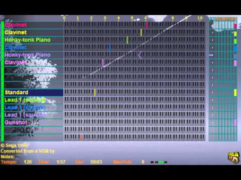 Alien 3 (Sega Genesis) Main Title Part 2 - vgm2mid + MegaMID